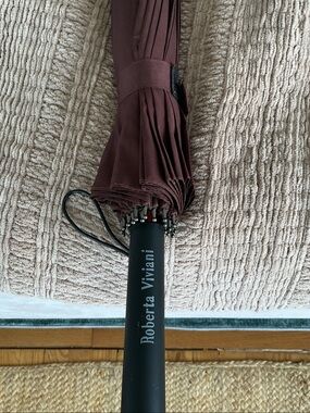 Brown Compact Travel Umbrella
